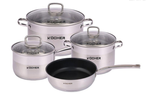 Bộ nồi inox Kocher LUBEK PRO 4 món